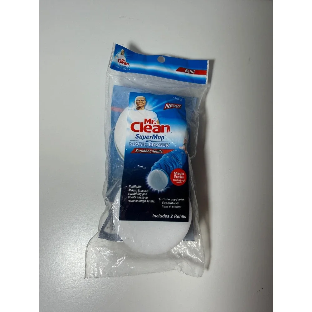 Mr Clean SuperMop Magic Eraser Scrubber Refills 2 Pack 446996